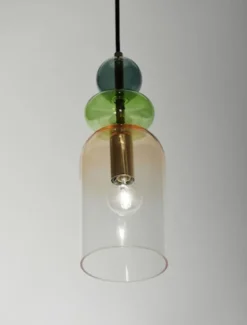 Lampa wisząca Nouvede 11 cm zielono-złota