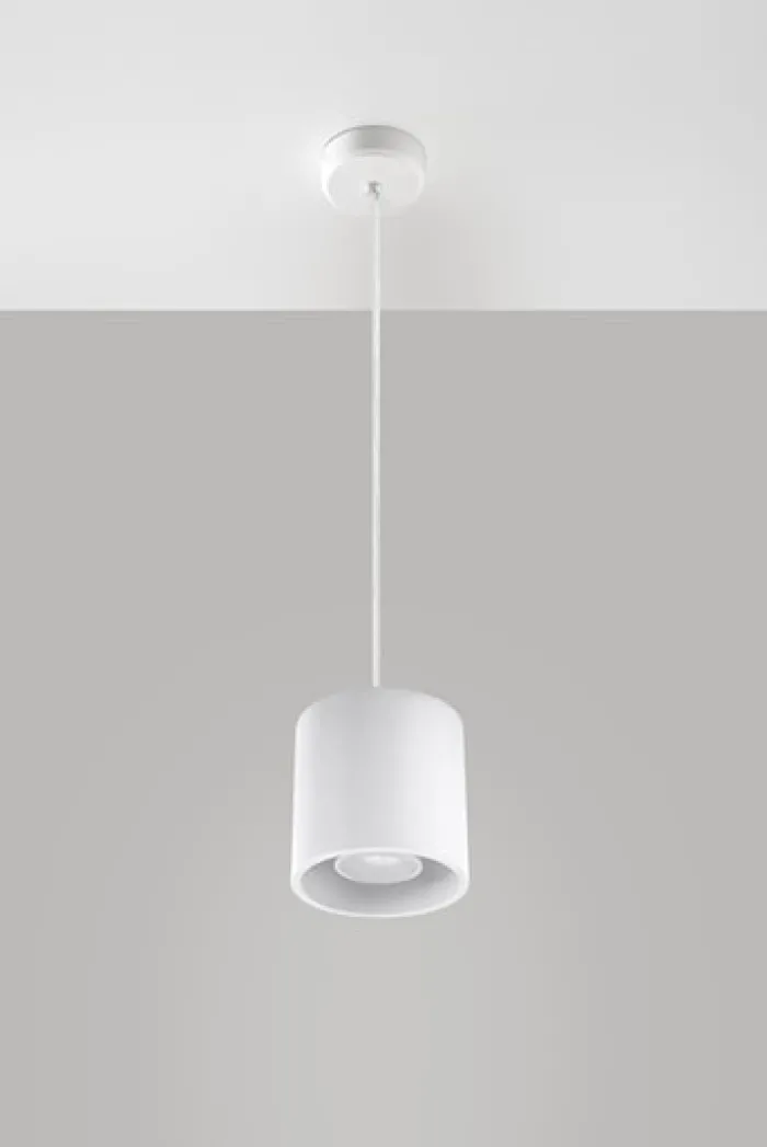 Lampa wisząca Obett średnica 10 cm x1 biały