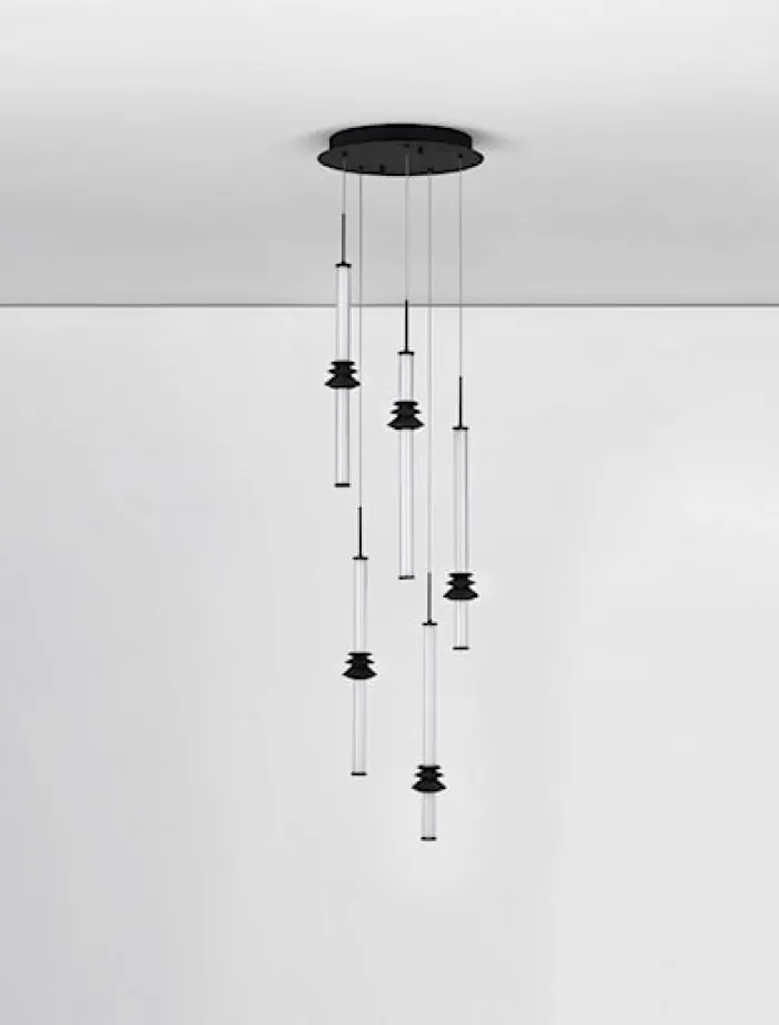 Lampa wisząca Opperno LED x5 czarna