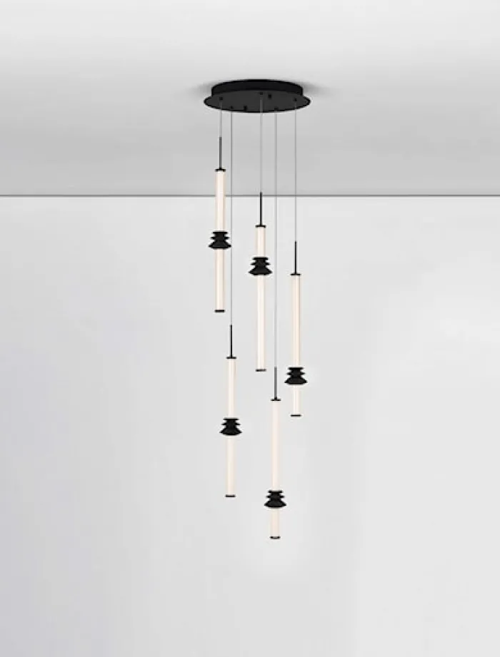 Lampa wisząca Opperno LED x5 czarna