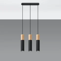 Lampa wisząca Pablo 3L czarna