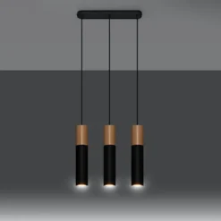 Lampa wisząca Pablo 3L czarna