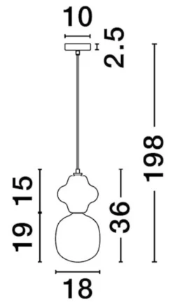 Lampa wisząca Parive I beżowo-biała