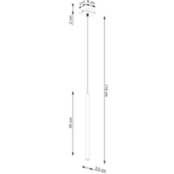 Lampa wisząca Pastelo 1 beżowa