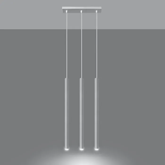 Lampa wisząca Pastelo 3 biała