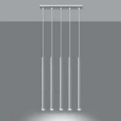 Lampa wisząca Pastelo 5 biała