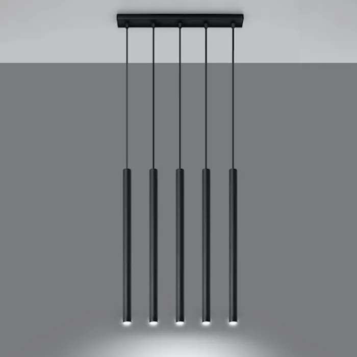 Lampa wisząca Pastelo 5 czarna