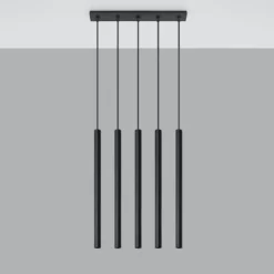 Lampa wisząca Pastelo 5 czarna