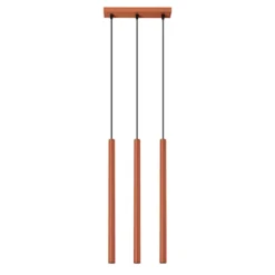 Lampa wisząca Pastelo 3 ochra czerwona