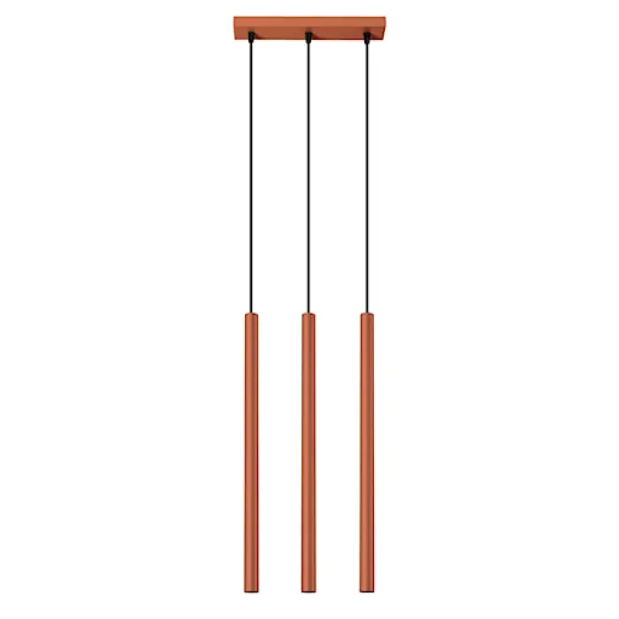 Lampa wisząca Pastelo 3 ochra czerwona