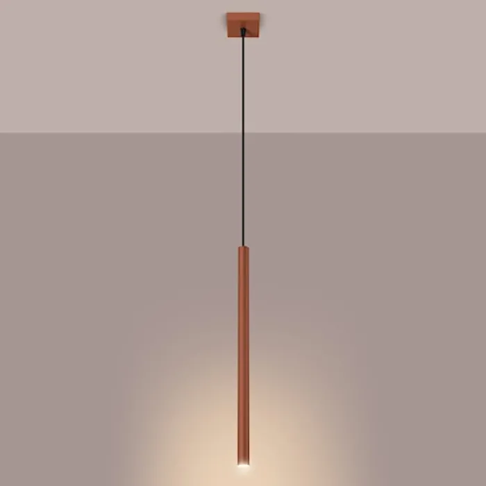 Lampa wisząca Pastelo 1 ochra czerwona
