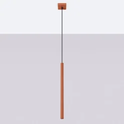 Lampa wisząca Pastelo 1 ochra czerwona