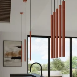 Lampa wisząca Pastelo 1 ochra czerwona