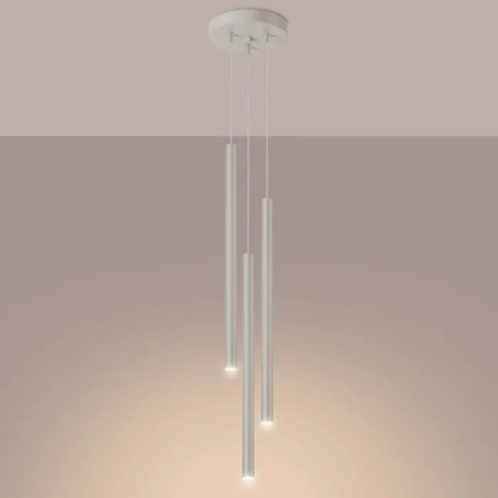 Lampa wisząca Pastelo 3P beżowa