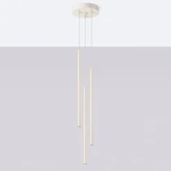 Lampa wisząca Pastelo 3P beżowa