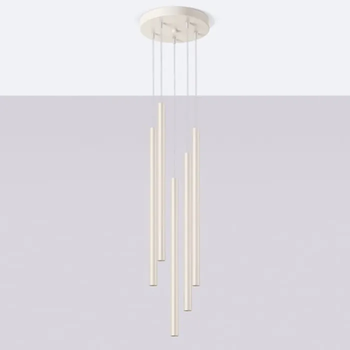 Lampa wisząca Pastelo 5P beżowa