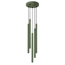 Lampa wisząca Pastelo 5P zielona oliwka