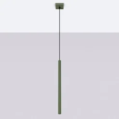 Lampa wisząca Pastelo 1 zielona oliwka