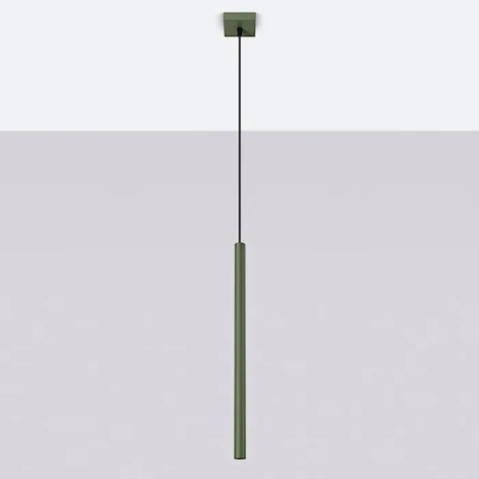 Lampa wisząca Pastelo 1 zielona oliwka