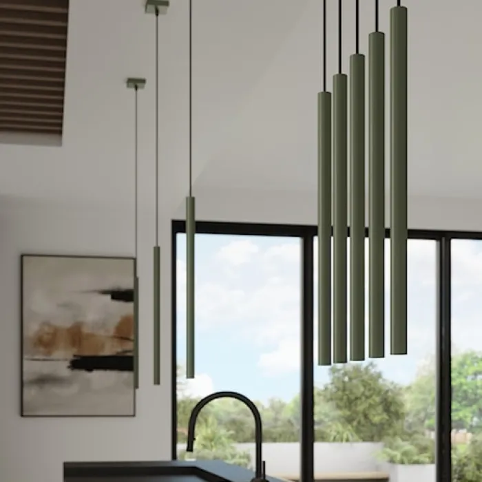 Lampa wisząca Pastelo 1 zielona oliwka