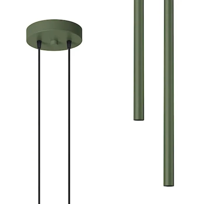 Lampa wisząca Pastelo 2 zielona oliwka