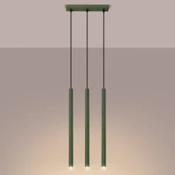 Lampa wisząca Pastelo 3 zielona oliwka