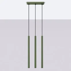 Lampa wisząca Pastelo 3 zielona oliwka