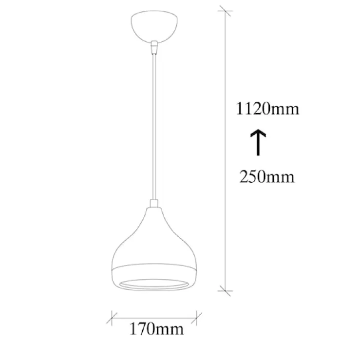 Lampa wisząca Queenie średnica 17 cm