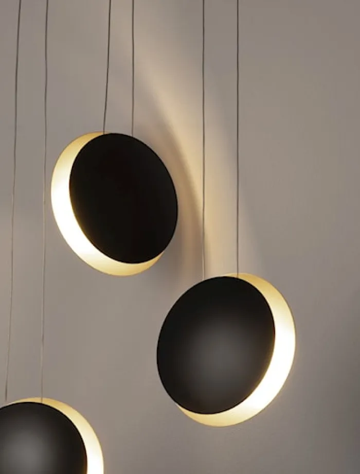 Lampa wisząca Rabbels LED złoto-czarna