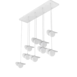 Lampa wisząca Ritual x9 biała