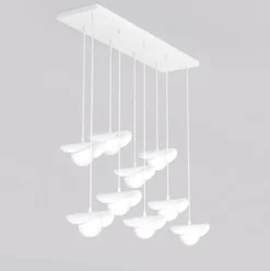 Lampa wisząca Ritual x9 biała