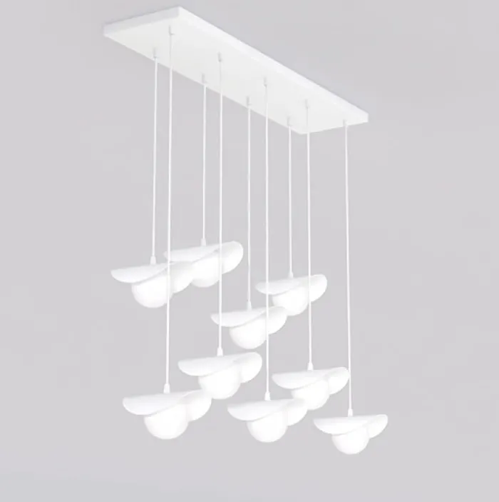 Lampa wisząca Ritual x9 biała