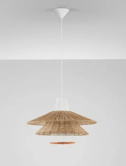 Lampa wisząca Silley brązowo-biała