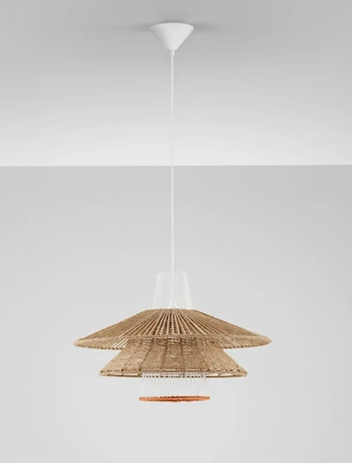Lampa wisząca Silley brązowo-biała