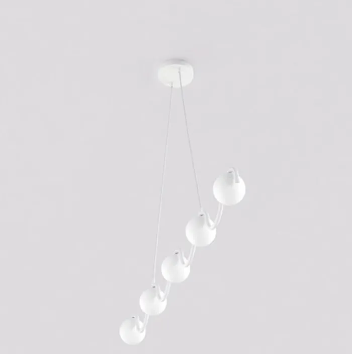 Lampa wisząca Sinus x5 biała
