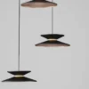 Lampa wisząca Sketter LED x3 złoto-czarna