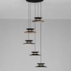 Lampa wisząca Sketter LED x5 złoto-czarna