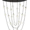 Lampa wisząca Systally LED 120 cm złoto-czarna