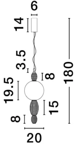 Lampa wisząca Texells LED różowo-złota
