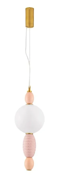 Lampa wisząca Texells LED różowo-złota