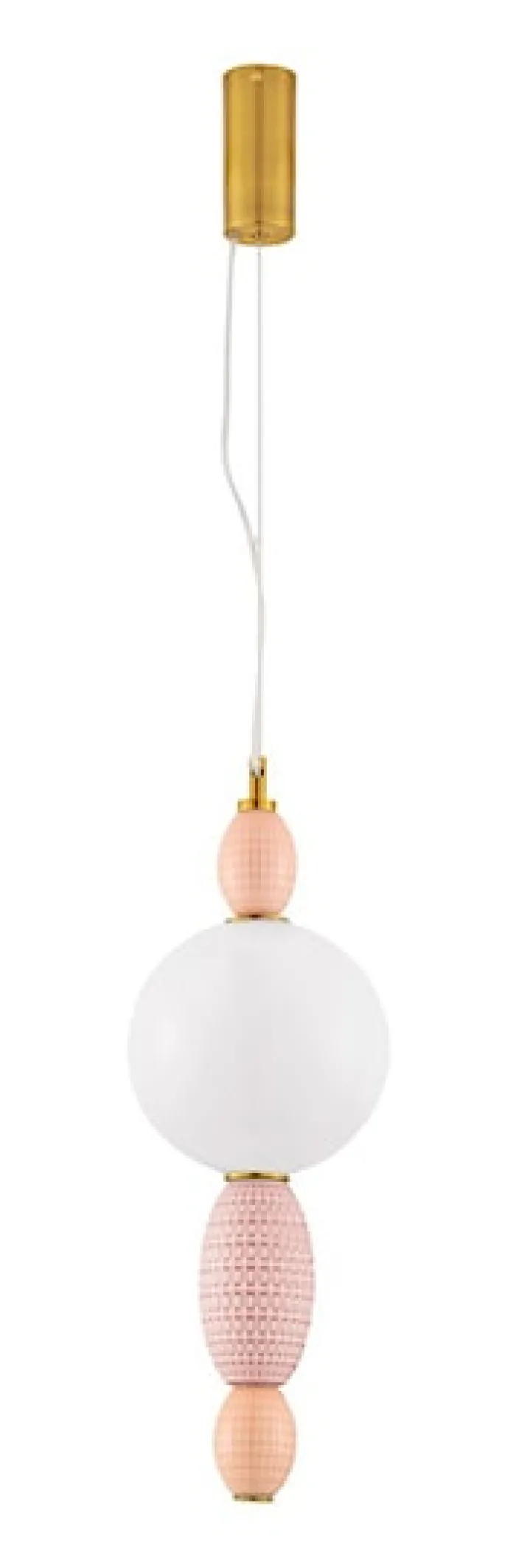 Lampa wisząca Texells LED różowo-złota