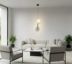 Lampa wisząca Vanila x2 ciepły szary