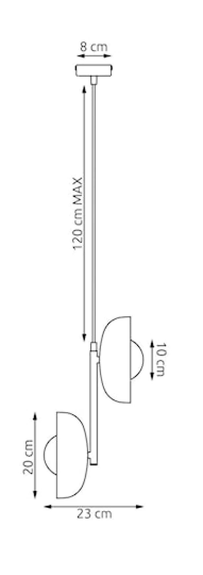 Lampa wisząca Vanila x2 ciepły szary