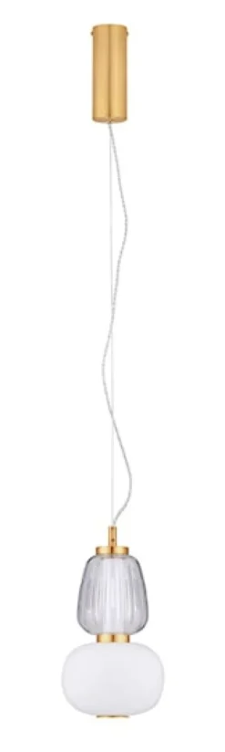 Lampa wisząca Velorya II LED biało-złota