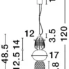Lampa wisząca Velorya I LED biało-złota