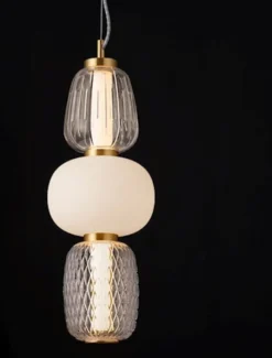 Lampa wisząca Velorya I LED biało-złota