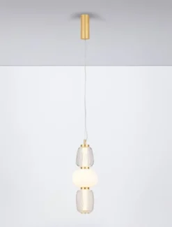 Lampa wisząca Velorya I LED biało-złota