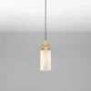 Lampa wisząca Xiteen złota marmurowa