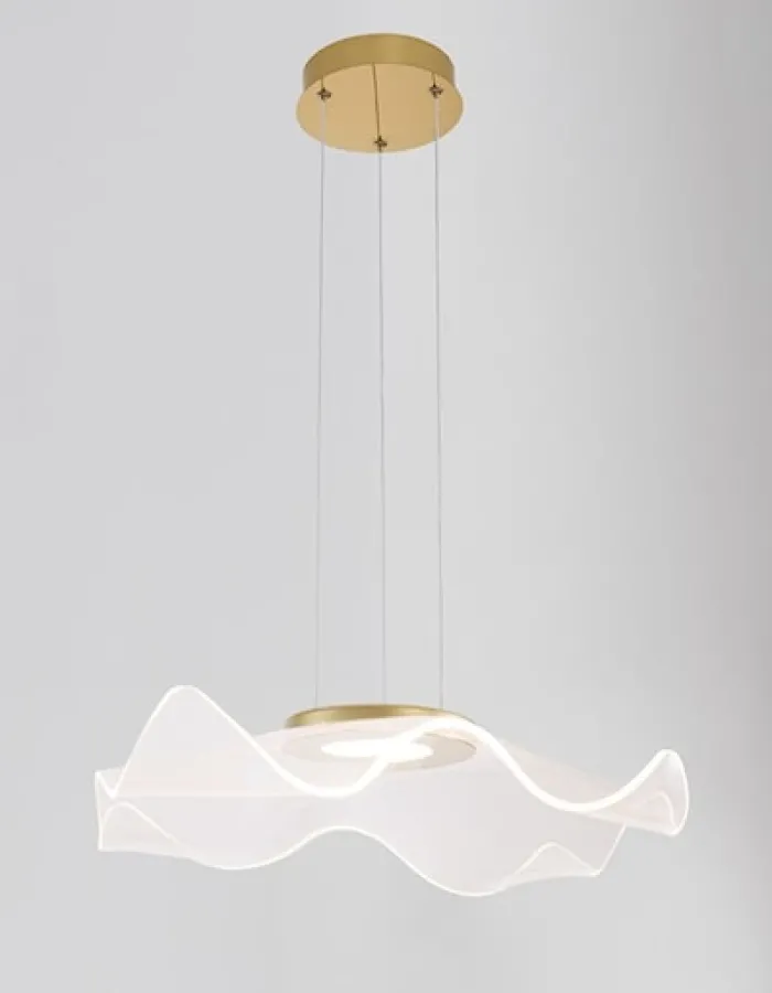 Lampa wisząca Yarduno LED złota