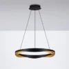 Lampa wisząca Yoffus LED złoto-czarna